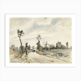 Louveciennes, Route De Saint Germain (1871), Camille Pissarro Art Print