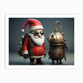 Steampunk Santa 1 Art Print