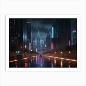 Futuristic City Art Print