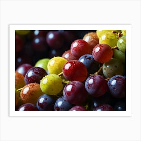 Focusing On Grapes Art Print