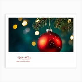 Christmas Ornament 7 Art Print