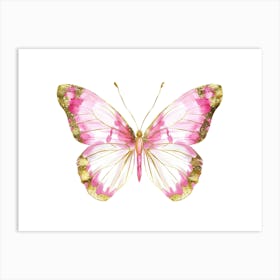 Pink Butterfly 2 Art Print