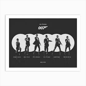 James Bond 007 Art Print