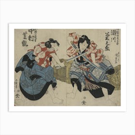 Segawa Kikunojō No Nuregami No Chōgorō To Nakamura Shikan No Hanaregoma No Chōkichi Art Print