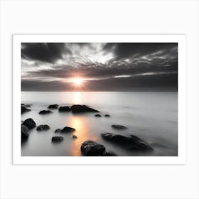 Sunset Over The Sea 19 Art Print