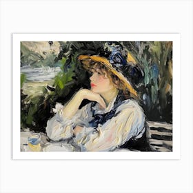 Contemporary Artwork Inspired By Edouard Manet 2 Art Print