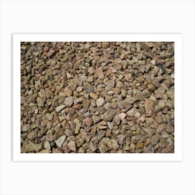 Pile Of Gravel Art Print