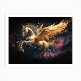 Pegasus Animal Abstract Stallion 7 Póster