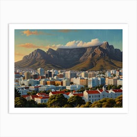 Table Mountain art 1 Art Print