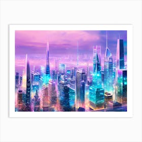 Futuristic Cityscape 22 Art Print