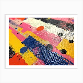 RetroRiso Revival: Embracing Analog Charm in Modern Design:Abstract Painting 1 Art Print