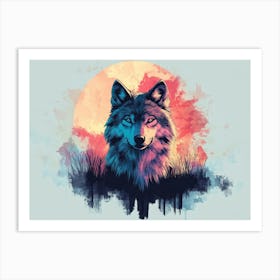 Wolf Painting 1 Art Print