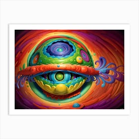 Psychedelic Eye Art Print