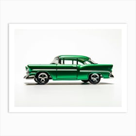 Toy Car 55 Chevy Bel Air Gasser Green Art Print