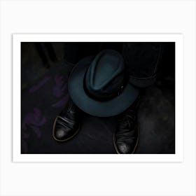 Hat Black Art Print