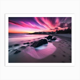 Sunset At The Beach 560 Art Print