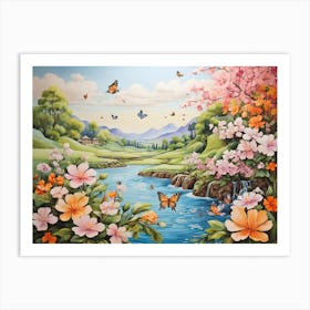 Butterfly Painting Art Print