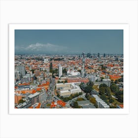 Panoramic view of the Italian metropolis Art Print