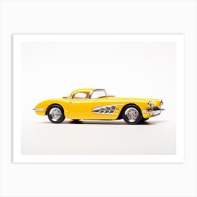 Toy Car 55 Corvette Yellow 2 Art Print