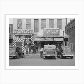 Street Scene, Waco, Texas By Russell Lee Art Print