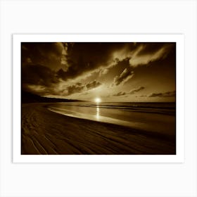 Sunset At The Beach 595 Art Print