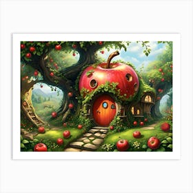 Fairy Apple Cottage #4 Art Print