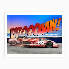 Porsche 917 vs Porsche 914:6 Art Print