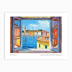 Rovinj From The Window Series Poster Painting 2 Art Print