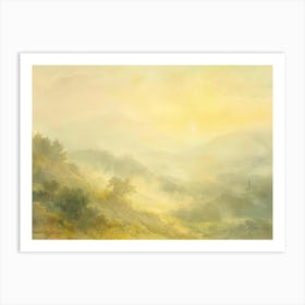 Sunrise Over The Valley Art Print