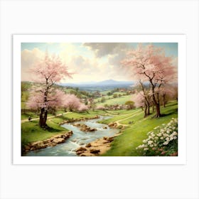 Cherry Blossoms In Spring Art Print