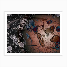 Abstraction Burnt Galaxy Art Print