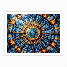 Stained Glass Dome 2 Art Print