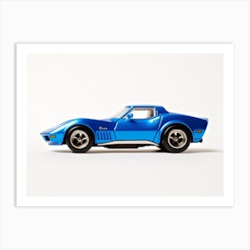 Toy Car 69 Corvette Racer Blue Art Print