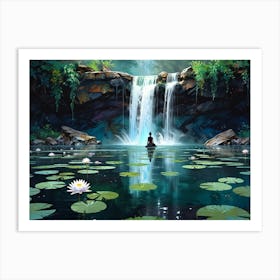 Zen Meditation Art Print