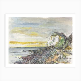 Woody Bay, Isle Of Wight, 29th Oct 2024 Art Print