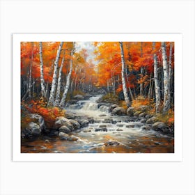 Autumn Stream Art Print