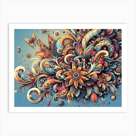 Psychedelic Painting 24 Art Print