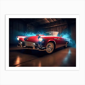 56 Red T Bird Art Print