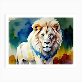 Lion Painting 108 Art Print