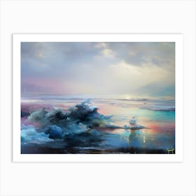 Explorer Series Frozen Waves Too Art Print