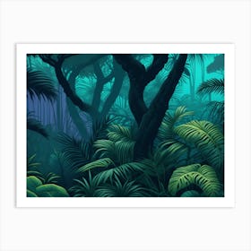 Jungle Background Art Print