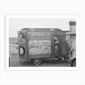 Circus Wagon Made By Mr, Whitmarsh, Alger I,E, Archer , Montana By Russell Lee Art Print