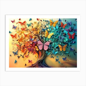 Butterfly Tree 11 Art Print