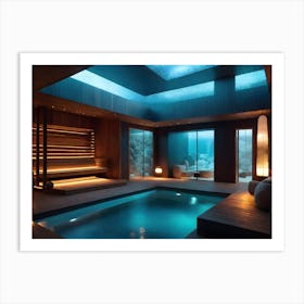 Spa Room With An Underwater View Art Print