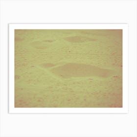 Footprints In The Sand Art Print