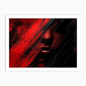 Red And Black 1 Art Print