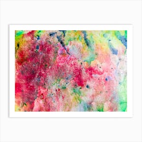 Abstract Watercolor Painting 15 Art Print