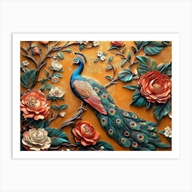 Peacock 61 Art Print