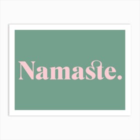 Namaste Yoga 1 Art Print