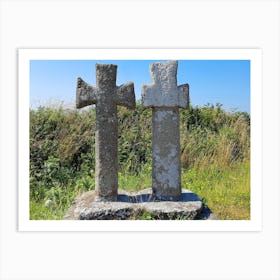 Two Crosses Art Print